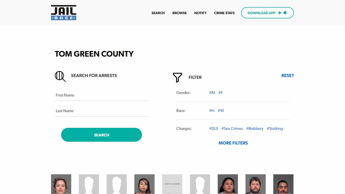 Tom Green County Jail Inmate Search and Mugshots | JailBase